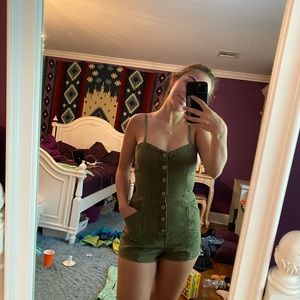 Olive Green Romper